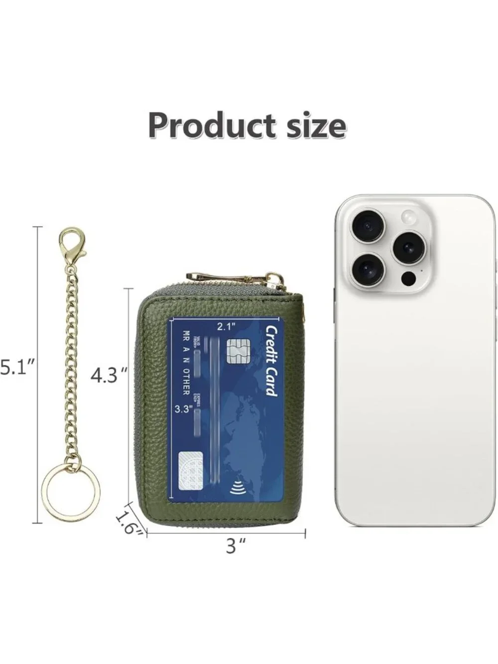 RFID Credit Card Holder & Business Card Case Wallet for Men & Women - Slim